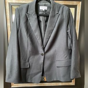 16W Charcoal Gray Calvin Klein Professional Jacket/Blazer